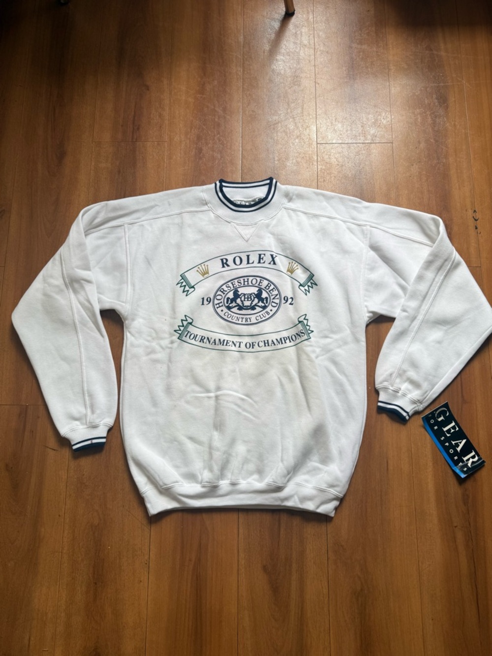 NEW NWT 1992 rolex tournament of champions crewneck sweater horseshoe bend retro